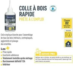 BLANCHON - Colle à Bois - Rapide -Outillage Soldes Boutique Blanchon Colle a Bois Rapide 01280004