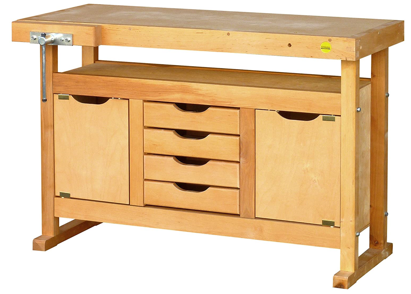 OUTIFRANCE - 0013112 Etabli Bois à Caisson 1200mm - 2 Portes / 4 Tiroirs 1 OUTIFRANCE - 0013112 Etabli Bois à Caisson 1200mm - 2 Portes / 4 Tiroirs