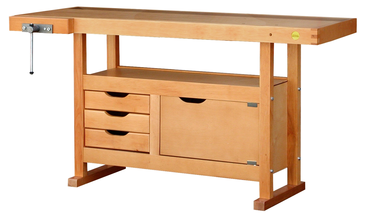 OUTIFRANCE - 0013143 Établi Bois à Caisson - 1500x500 Mm - 1 Porte / 3 Tiroirs 1 OUTIFRANCE - 0013143 Établi Bois à Caisson - 1500x500 Mm - 1 Porte / 3 Tiroirs