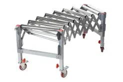 HOLZMANN - RB9A - Convoyeur à Rouleaux Extensible 500 à 1400 Mm - Largeur 500 Mm - Charge 130 Kg