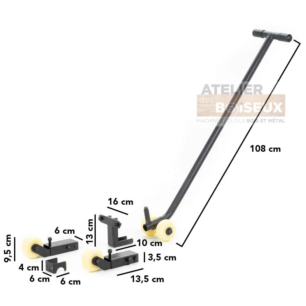 HOLZMANN - UFE450 Kit De Déplacement à Roulettes Pour Machines 2 HOLZMANN - UFE450 Kit De Déplacement à Roulettes Pour Machines – Image 2
