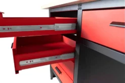 HOLZMANN - WT1700 Etabli Métallique De Travail 1700 Mm Avec Rangements 6 Tiroirs Et 1 Armoire -Outillage Soldes Boutique HOLZMANN WT1700 Etabli de travail avec rangements 3