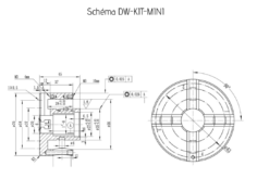 HOLZPROFI - DW-KIT-MINI Coffret Mandrin 4 Mors ø 70 Mm + Bague 1" X 8 TPI à M33 X 3,5 Mm -Outillage Soldes Boutique HOLZPROFI Coffret mandrin o70mm DW KIT MINI 1