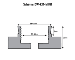 HOLZPROFI - DW-KIT-MINI Coffret Mandrin 4 Mors ø 70 Mm + Bague 1" X 8 TPI à M33 X 3,5 Mm -Outillage Soldes Boutique HOLZPROFI Coffret mandrin o70mm DW KIT MINI 2
