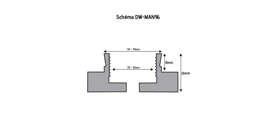 HOLZPROFI - DW-MAN96 - Mandrin 4 Mors Ø96 Mm Avec Queue De Cochon 2 HOLZPROFI - DW-MAN96 - Mandrin 4 Mors Ø96 Mm Avec Queue De Cochon – Image 2
