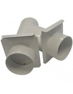 HOLZPROFI - Tuyau De Bifurcation Avec Tirette D’obturation Ø Départ 120 Mm / Ø Sortie 120/100 Mm