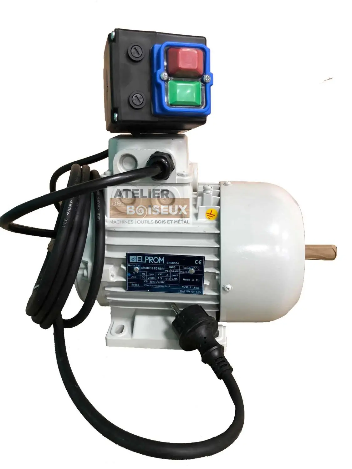 SCHEPPACH - Moteur à Deux Bouts D'arbre Pour Machines Kity D'origine - 220V / 50Hz -1500W 2 SCHEPPACH - Moteur à Deux Bouts D'arbre Pour Machines Kity D'origine - 220V / 50Hz -1500W – Image 2