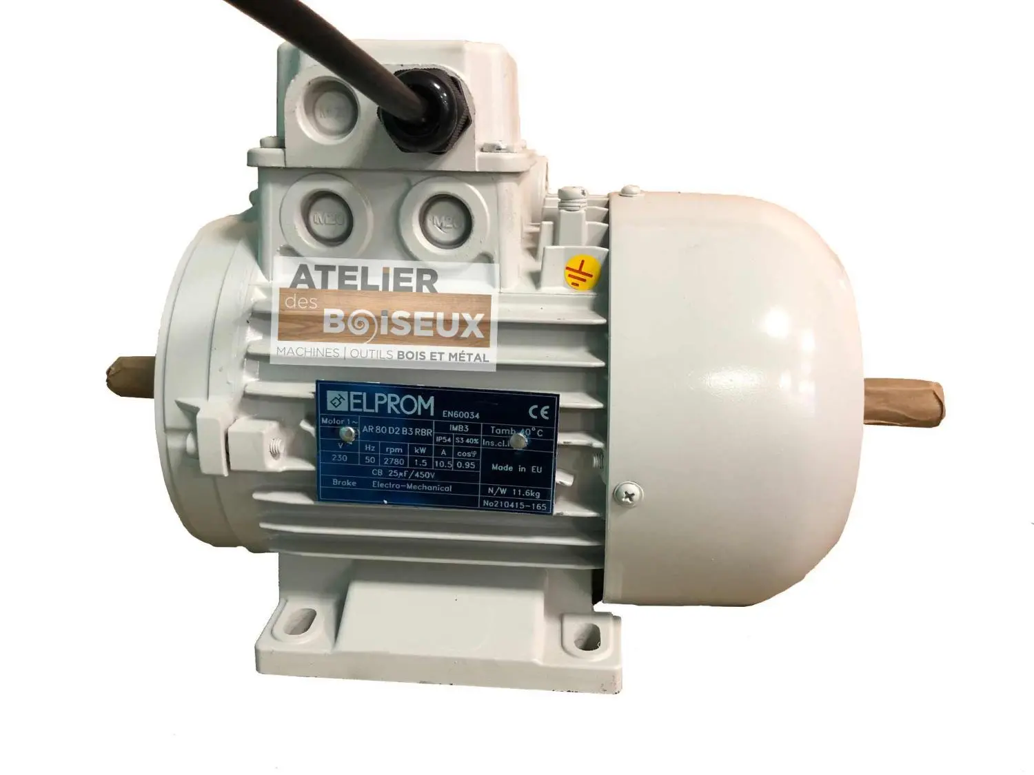 SCHEPPACH - Moteur à Deux Bouts D'arbre Pour Machines Kity D'origine - 220V / 50Hz -1500W 1 SCHEPPACH - Moteur à Deux Bouts D'arbre Pour Machines Kity D'origine - 220V / 50Hz -1500W