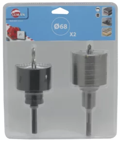 LEMAN - Lot De 2 Trépans SDS+ Dia 68 "pour Boitier électrique"