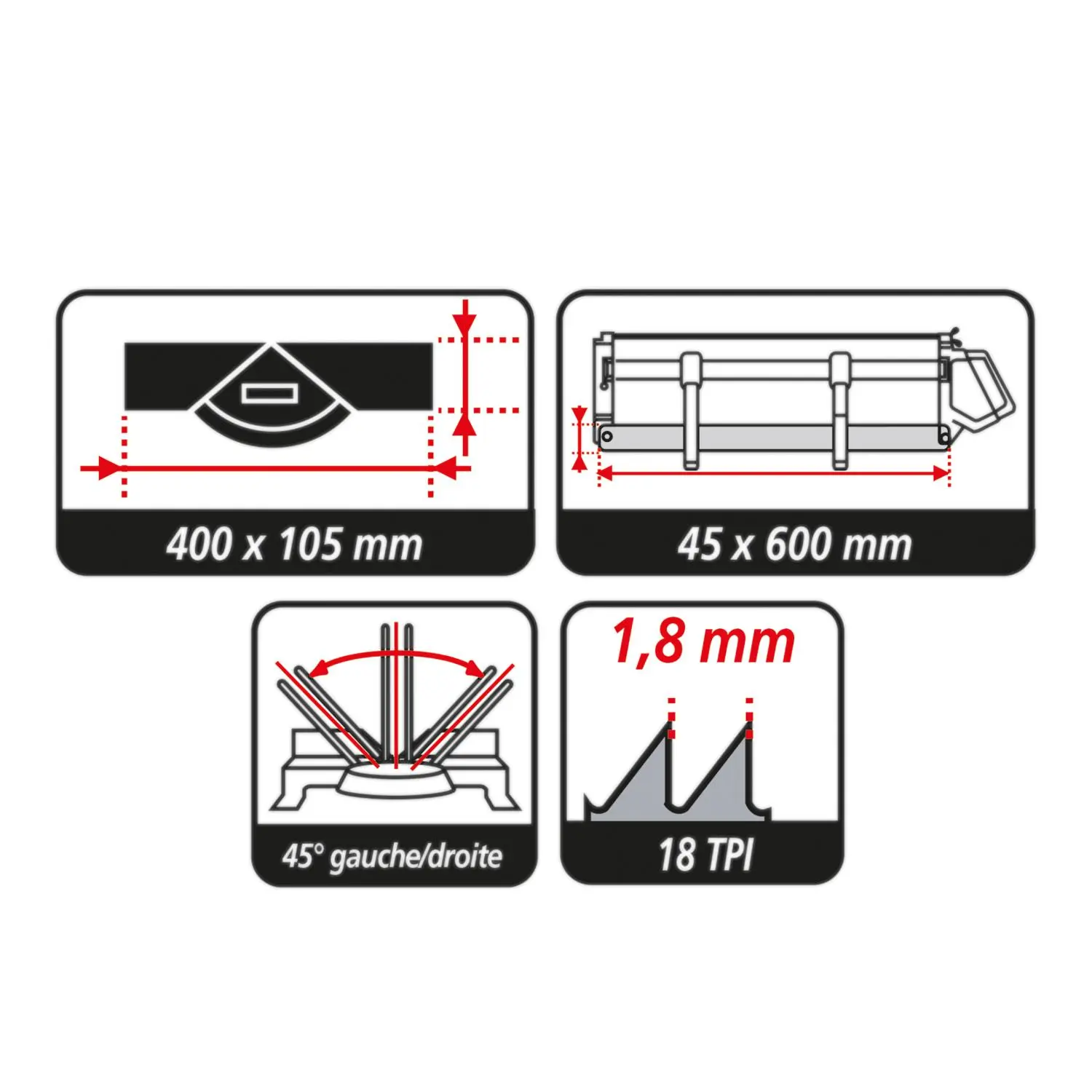 PEUGEOT -ENERGYSAW-600 Scie à Onglet Manuelle 3 Sec - 600mm Avec Embase Bois MDF Et Table ABS 5 PEUGEOT -ENERGYSAW-600 Scie à Onglet Manuelle 3 Sec - 600mm Avec Embase Bois MDF Et Table ABS – Image 5