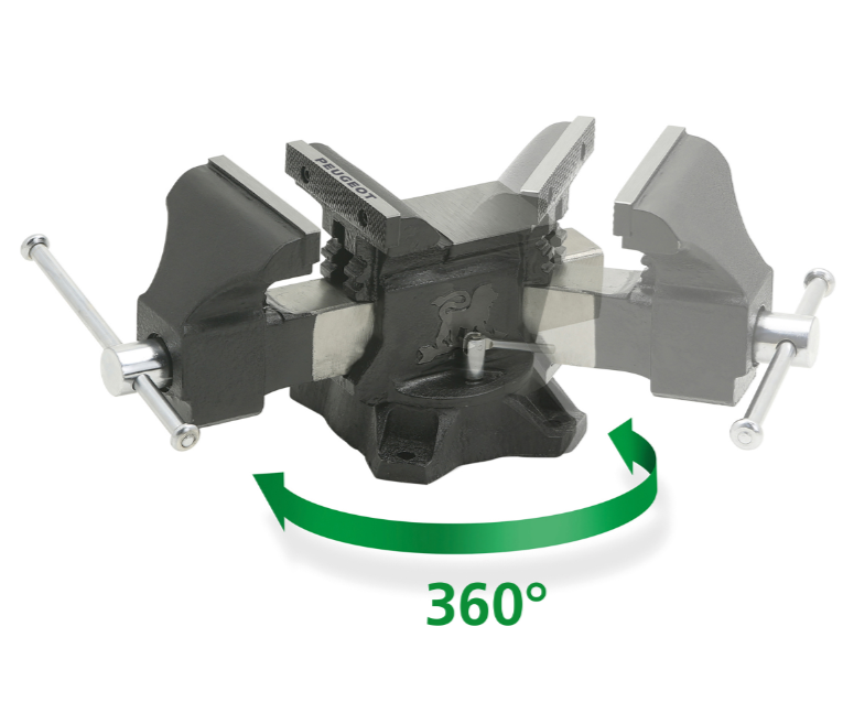 PEUGEOT - EBT200 Etau D'établi Pivotant En Fonte GS Et Acier 200 Mm 2 PEUGEOT - EBT200 Etau D'établi Pivotant En Fonte GS Et Acier 200 Mm – Image 2