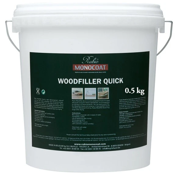 RUBIO MONOCOAT - Woodfiller Quick Mastic écologique, à Durcissement Rapide 1 RUBIO MONOCOAT - Woodfiller Quick Mastic écologique, à Durcissement Rapide