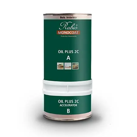 RUBIO MONOCOAT Oil + 2C Set - Intérieur - PURE (Transparent) Huile Bois Monocouche Ecologique & Accélérateur 1 RUBIO MONOCOAT Oil + 2C Set - Intérieur - PURE (Transparent) Huile Bois Monocouche Ecologique & Accélérateur