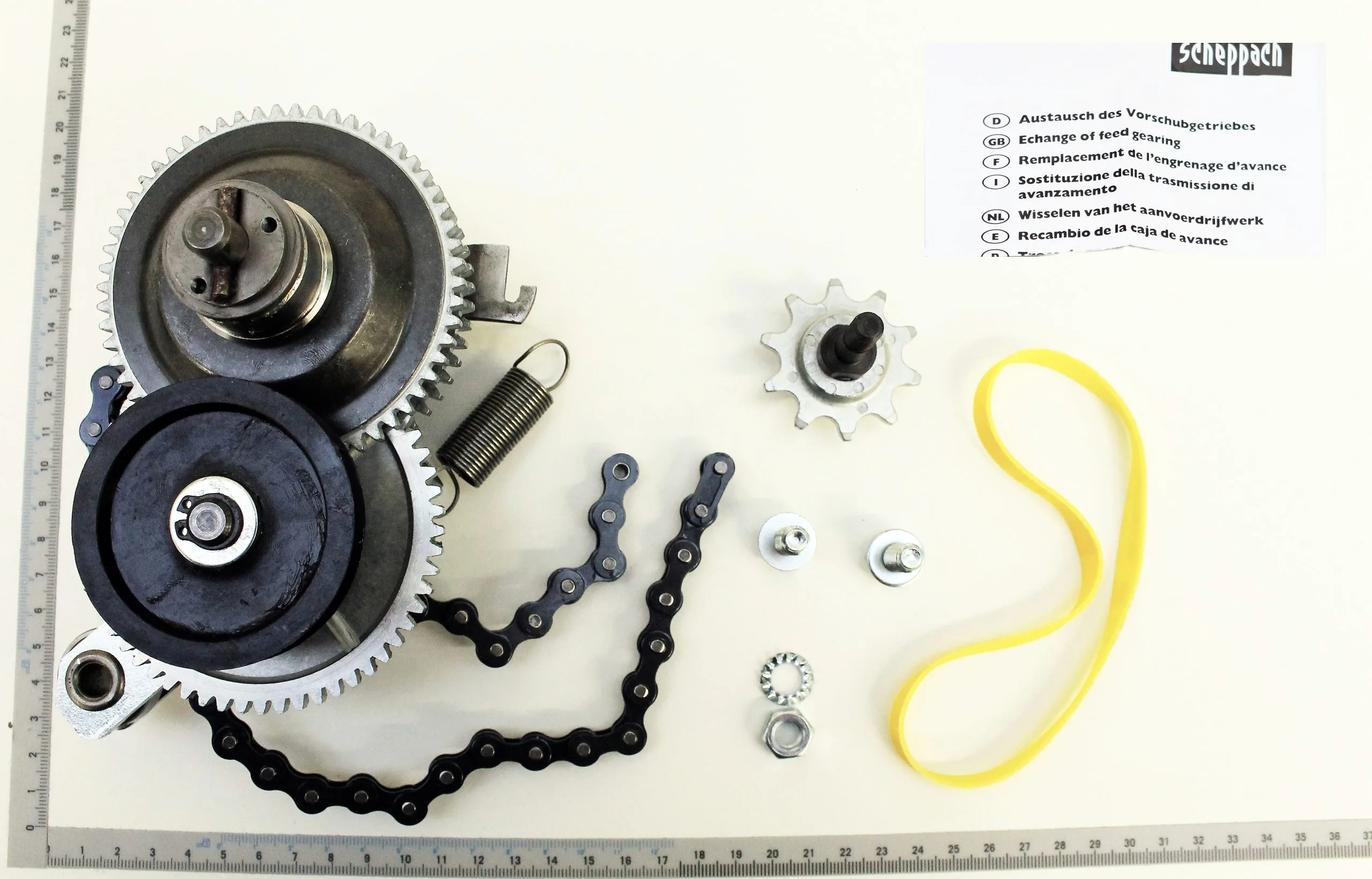 SCHEPPACH - Kit D'engrenage D'avance Pour Dégauchisseuse Raboteuse Kity, Scheppach 1 SCHEPPACH - Kit D'engrenage D'avance Pour Dégauchisseuse Raboteuse Kity, Scheppach