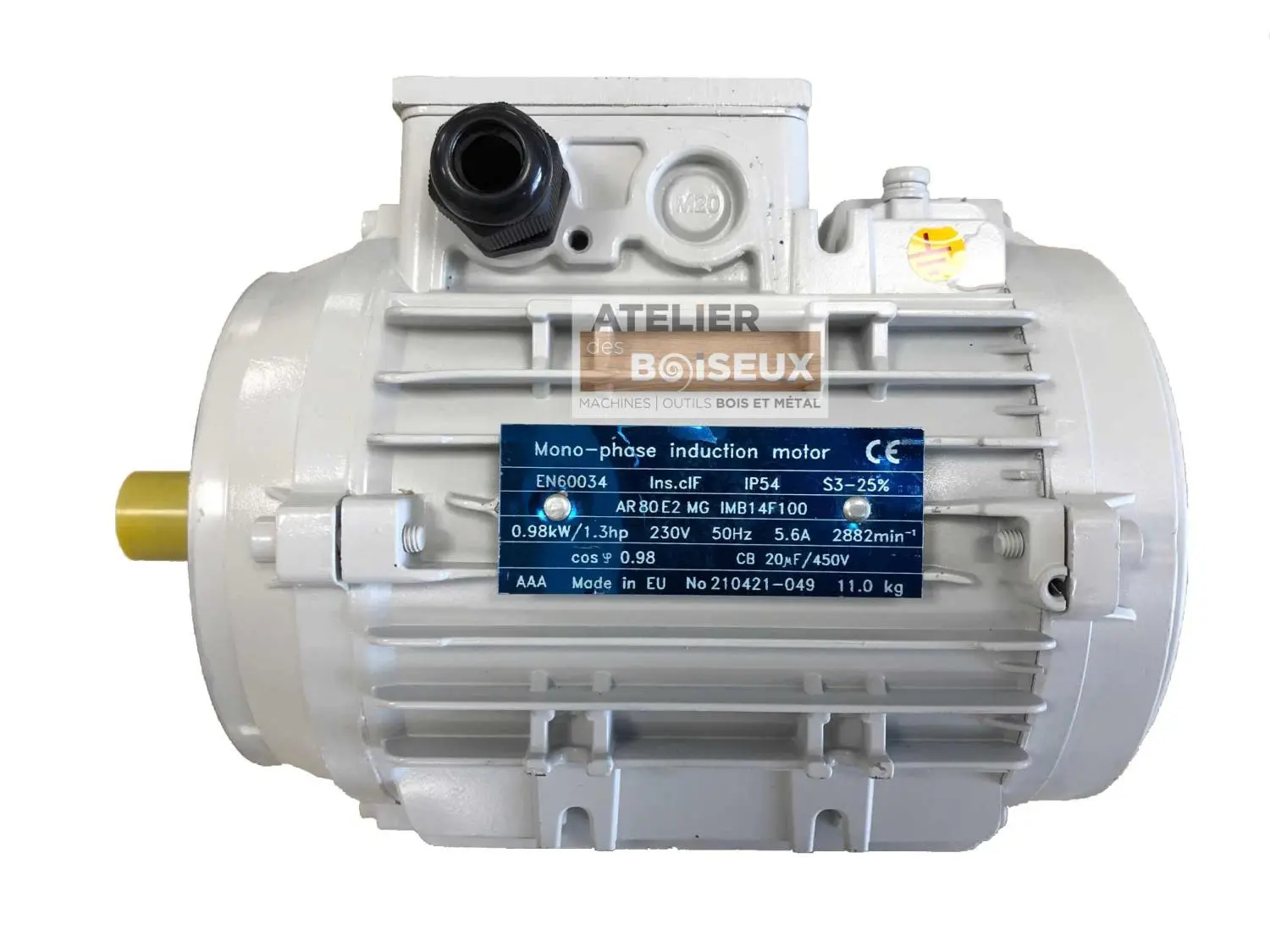 SCHEPPACH - Moteur 230V Monophasé 0.98 KW Pour Combiné Scheppach, Kity Et Woodster 3 SCHEPPACH - Moteur 230V Monophasé 0.98 KW Pour Combiné Scheppach, Kity Et Woodster – Image 3