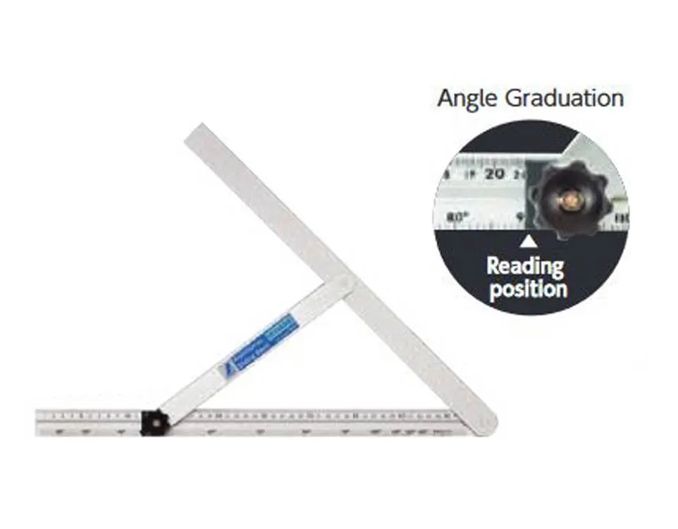 SHINWA - Fausse équerre Coulissante Aluminium - 300, 450 Ou 600 Mm 2 SHINWA - Fausse équerre Coulissante Aluminium - 300, 450 Ou 600 Mm – Image 2