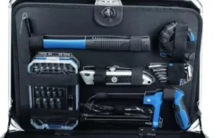 SCHEPPACH - TB150 - Malette à Outils - 101 Outils En Chrome Vanadium -Outillage Soldes Boutique TB150 avec marteau cutter scie cles allen