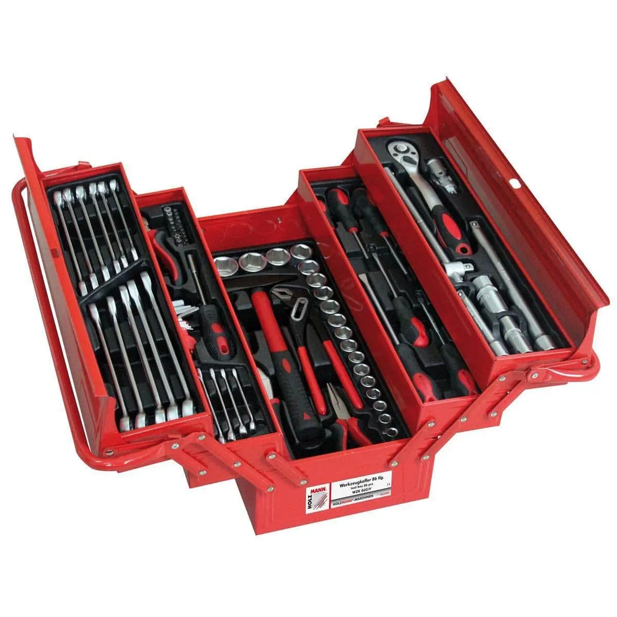 HOLZMANN - WZK86CRV - Caisse Métallique Avec 86 Outils Chrome Vanadium 1 HOLZMANN - WZK86CRV - Caisse Métallique Avec 86 Outils Chrome Vanadium
