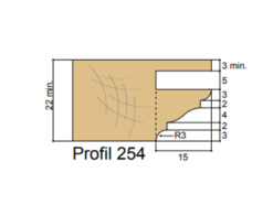 Forézienne MFLS ZAK - ZAK509254 Profil Doucine Rustique 14x15xHt14 Mm