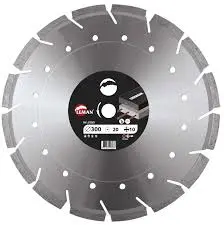 LEMAN - Disque Diamant Segments Asphalte Béton Armé 300 / 350 Mm
