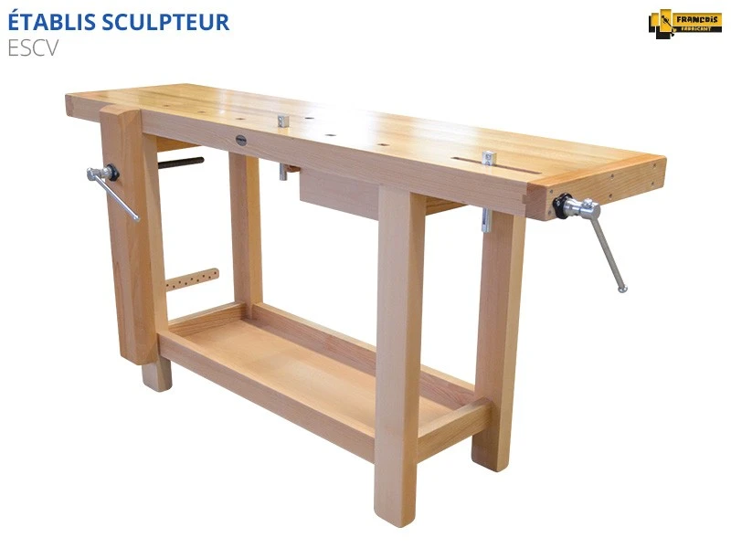 ETABLIS FRANCOIS ÉTABLIS FRANÇOIS - ESCV Établis Sculpteur / Luthier Avec Presse Avant Verticale VE24 2 ETABLIS FRANCOIS ÉTABLIS FRANÇOIS - ESCV Établis Sculpteur / Luthier Avec Presse Avant Verticale VE24 – Image 2