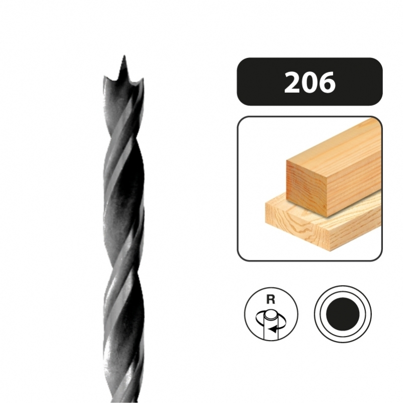 Leman - Foret Helicoïdale HSS Bois 1 Leman - Foret Helicoïdale HSS Bois