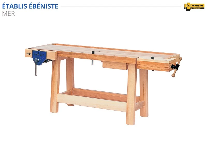 ETABLIS FRANCOIS - MER Établis D'ébéniste Avec Presse Avant à Serrage Rapide PR52 (presse Avec Système De Débrayage Rapide Et Automatique) 1 ETABLIS FRANCOIS - MER Établis D'ébéniste Avec Presse Avant à Serrage Rapide PR52 (presse Avec Système De Débrayage Rapide Et Automatique)