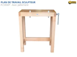 ETABLIS FRANCOIS ÉTABLIS FRANÇOIS - PLS900 Plan De Travail Pour Sculpteur 15 ETABLIS FRANCOIS ÉTABLIS FRANÇOIS - PLS900 Plan De Travail Pour Sculpteur -Outillage Soldes Boutique site PLS900 SPE